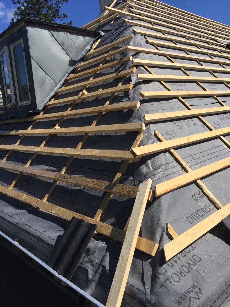 Nyt tag, tømrerarbejde i Greve