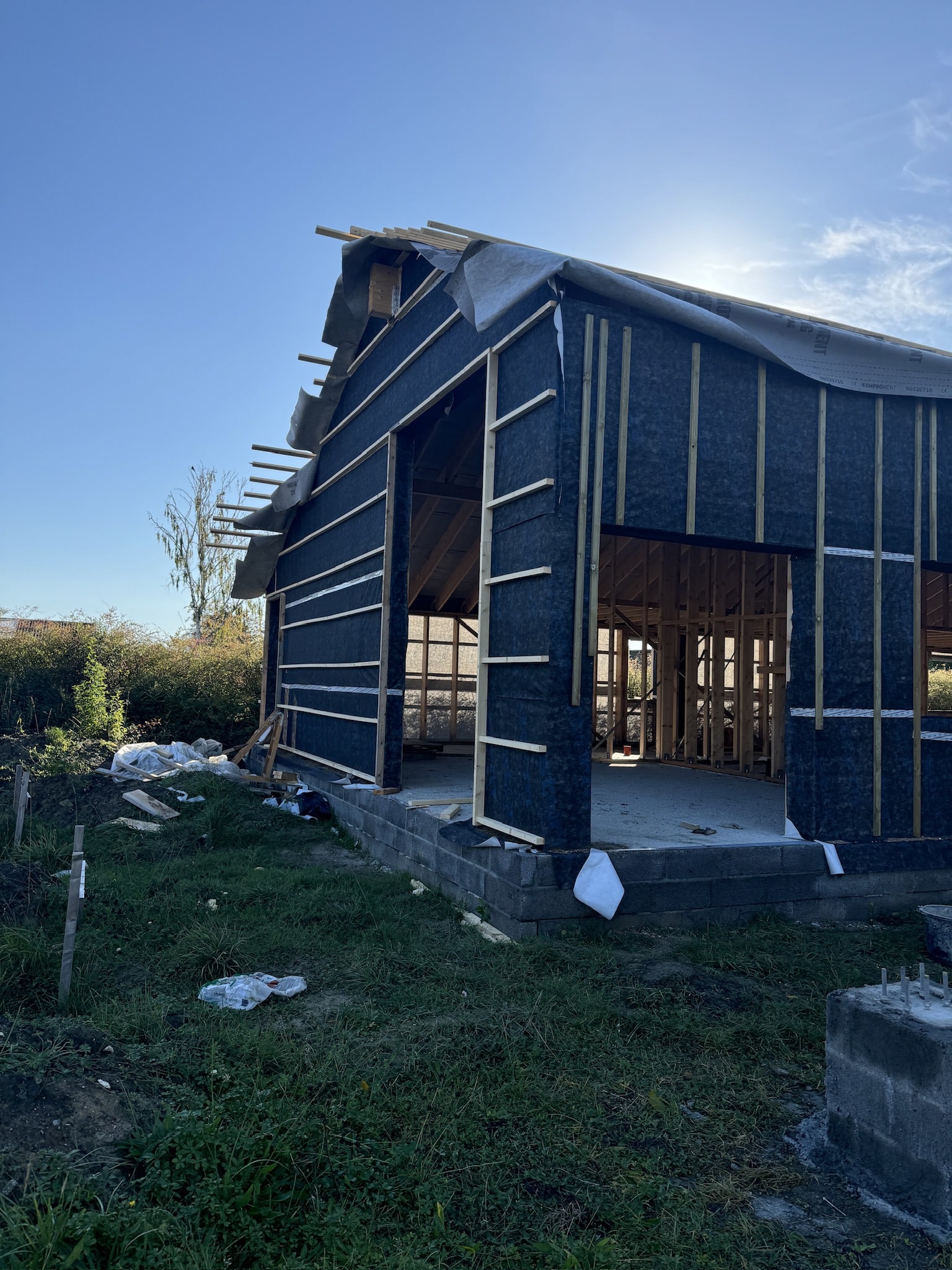 Nyt tag, tømrerarbejde i Greve